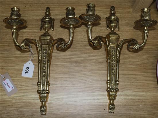 A pair of French wall sconces